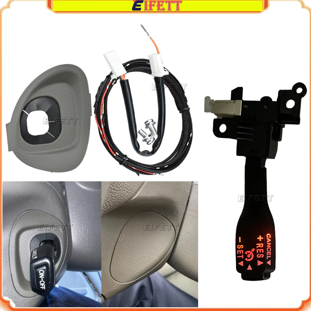 

For Toyota Camry 2006-2011 Steering Wheel Cover 45186-06210 With Backlight Cruise Control Switch 84632-34011 84632-34017