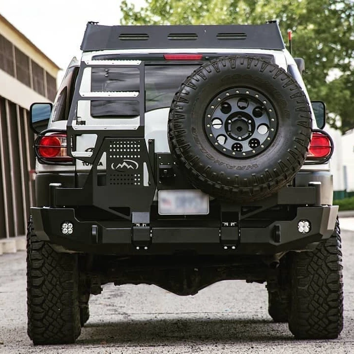 Runde Top Quality Off-Road Rear Bumper For 2017+ Toyota FJ Cruiser Modification Back Bumper Rear Bumper Retrofit