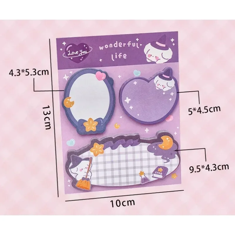 60 листов липкие заметки милый мультяшный красочный блокнот блокнот Ins Kawaii канцелярские принадлежности бумага для заметок школьные и офисные принадлежности