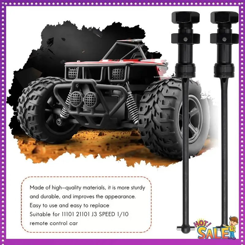 AA87 2PCS 드라이브 샤프트 CVD 세트 EA1061 JLB 레이싱 CHEETAH 11101 21101 J3 SPEED 1/10 RC 자동차 부품 액세서리