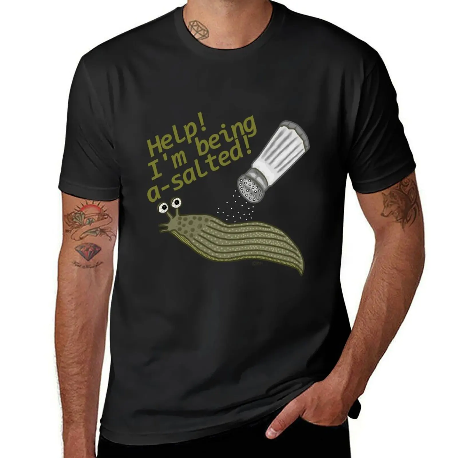 

A Salted Slug Pun Funny T-Shirt blue lock animal prinfor boys Man t-shirt graphics sweat shirts, men