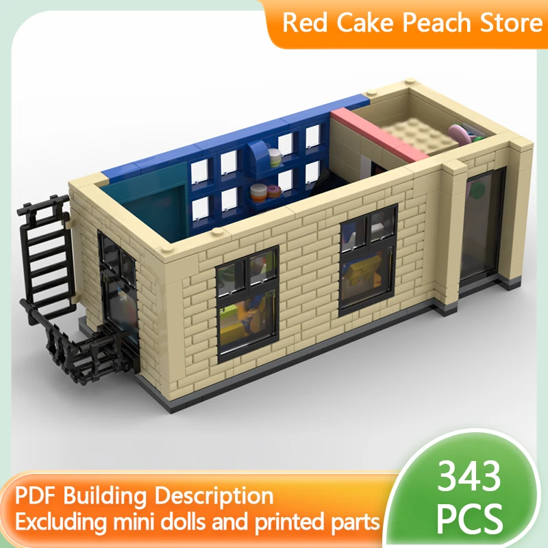 

City Street View Model MOC Building Bricks Apartment Floor Modular Technology Children Holiday Gifts Assemble Toys Suit