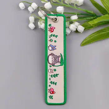 動畫電影刺繡鑰匙圈 白色龍形鑰匙牌 摩托車汽車鑰匙圈 Cosplay配件 粉絲禮物 8 最佳銷售 神隱少女鑰匙扣 - №2