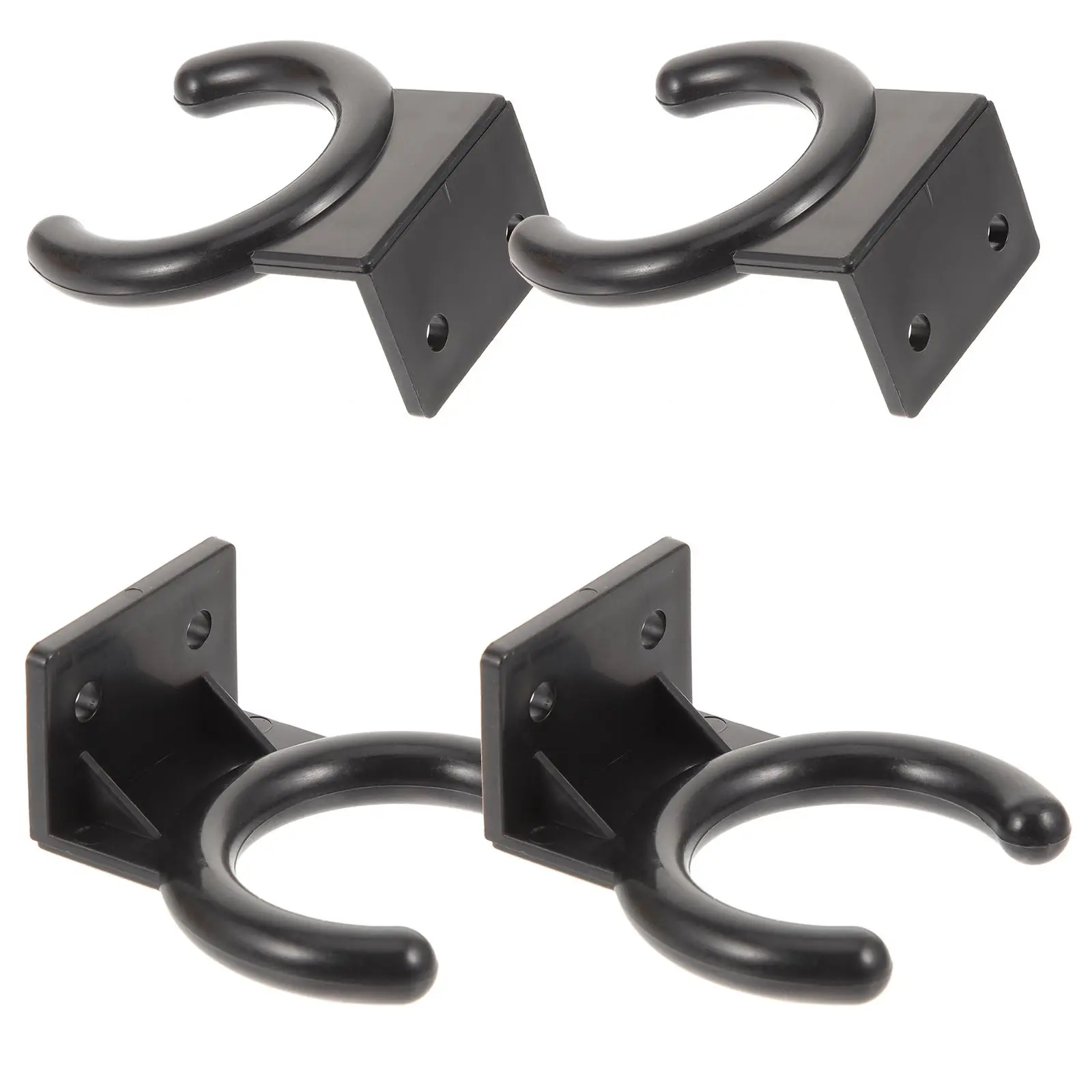 4pcs Microphone Hanging Ring Diameter Plastic Holder Storage Rack for Wireless Mic Stand KTV Home Hotel Conference Room Use