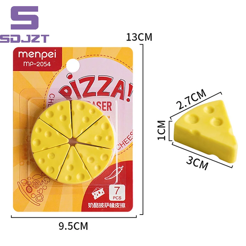 Simulation Cheese Eraser Soft School Supplies Clean Mess Free Stationary Office Student Rubber Eraser For Kids Gift
