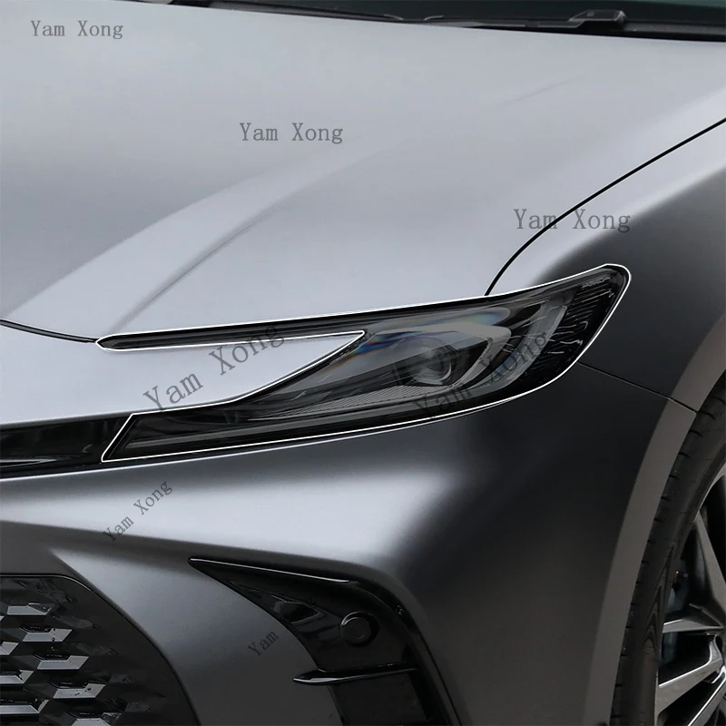 

For Toyota Camry LE/SE camry XV80 2025 2026 Car Headlight instrumen Protective Restoration Gearbox Transparent Black TPU Sticker