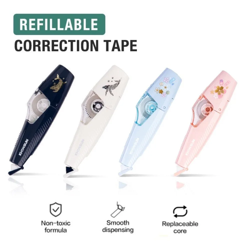 Simplicity Stationery Creative Correction Tape Wrong Writing Cover Plastic Erasure Tape Modification Tape