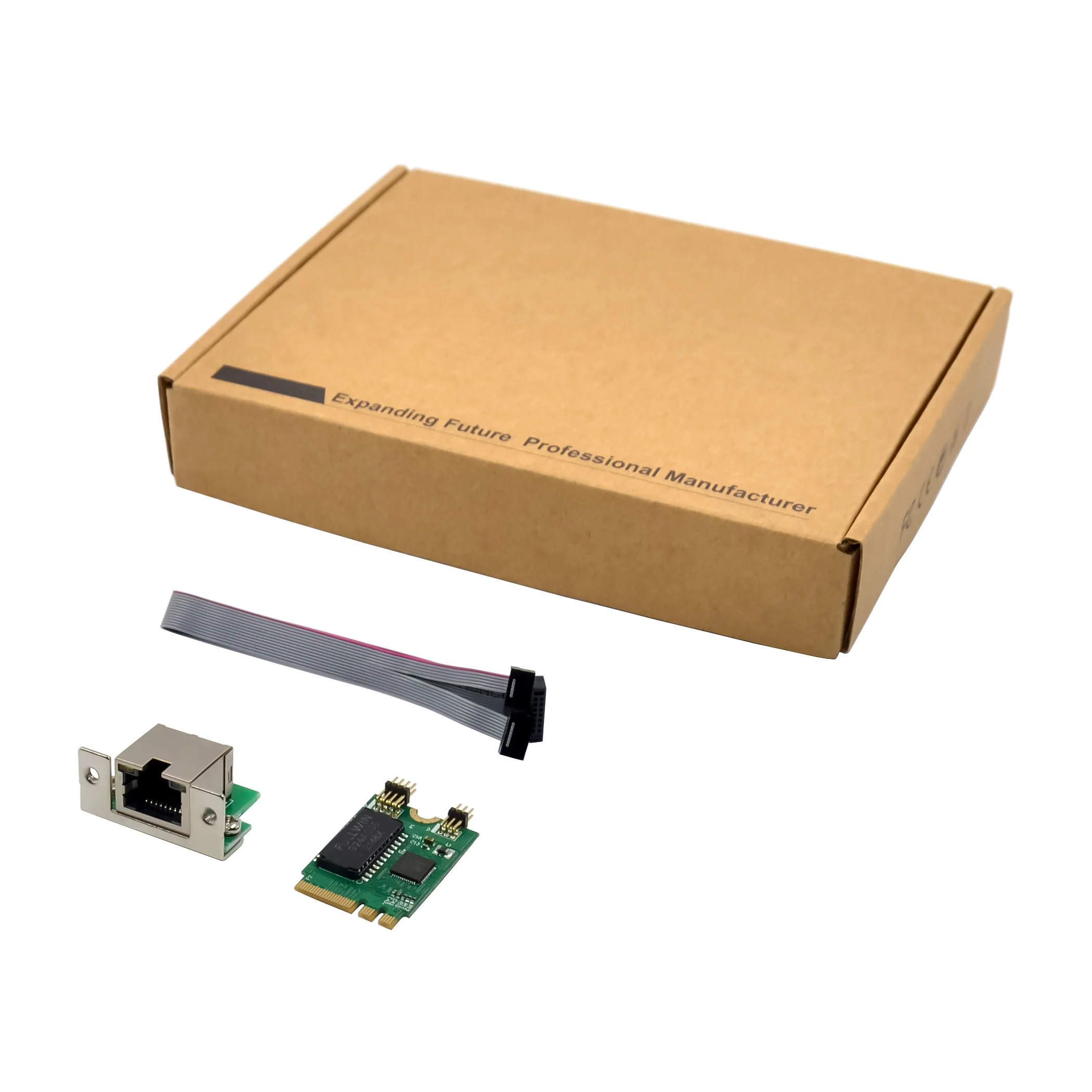 SUNWEIT ST7281 MINI Placa de rede M2 A + E Key Port Adaptador Lan RJ45 individual com RTL8111F