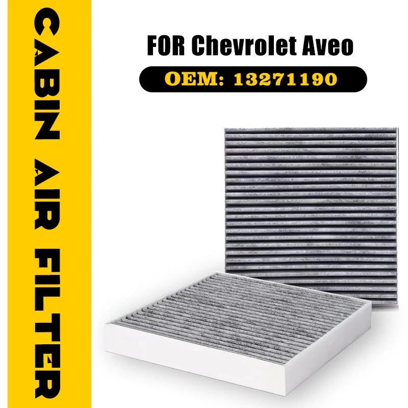 Car Activated Carbon Air Filter For Chevrolet Aveo Sonic T300 2012-2019 2013 2014 2015 2016 Charcoal Lined Accessories 52425938