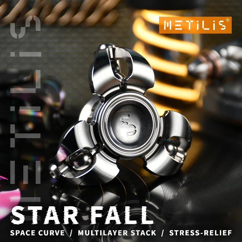 METILIS Star Fall Fidget Spinner Stress Relief Spielzeug Schreibtisch Spielzeug Gyro EDC Angst Spielzeug Angst Relief Gadgets Original Designs