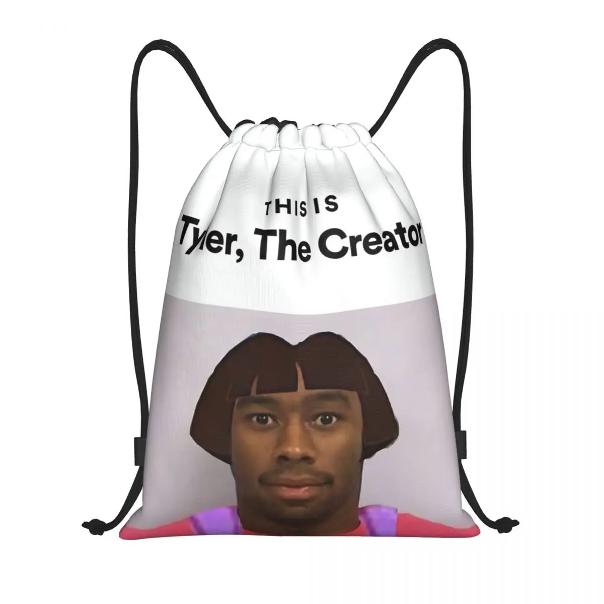 Rapper Tylers The Creator Drawstring Backpack Women Men Gym Sport Sackpack Foldable Training Bag Sack