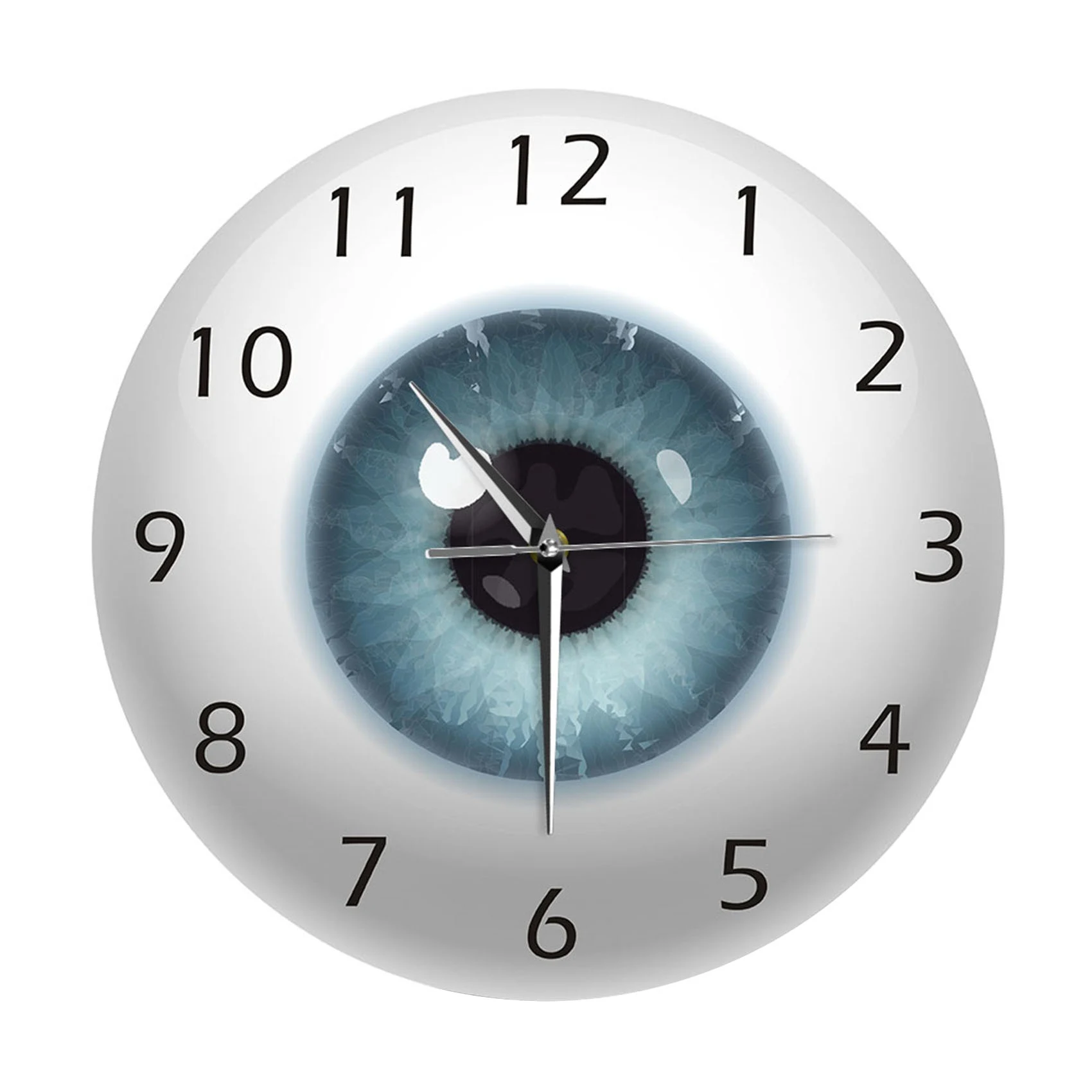 the Eye Eyeball with Beauty Contact Pupil Core Sight View Ophthalmology Mute Wall Clock Optical Store Novelty Wall Watch