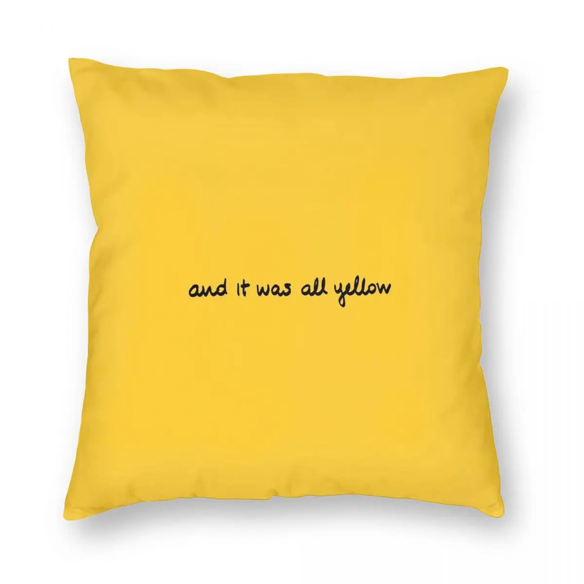 Coldplay And It Was All Yellow Square Pillowcase Polyester Linen Velvet Printed Zip Decorative Car Cushion Cover 45x45