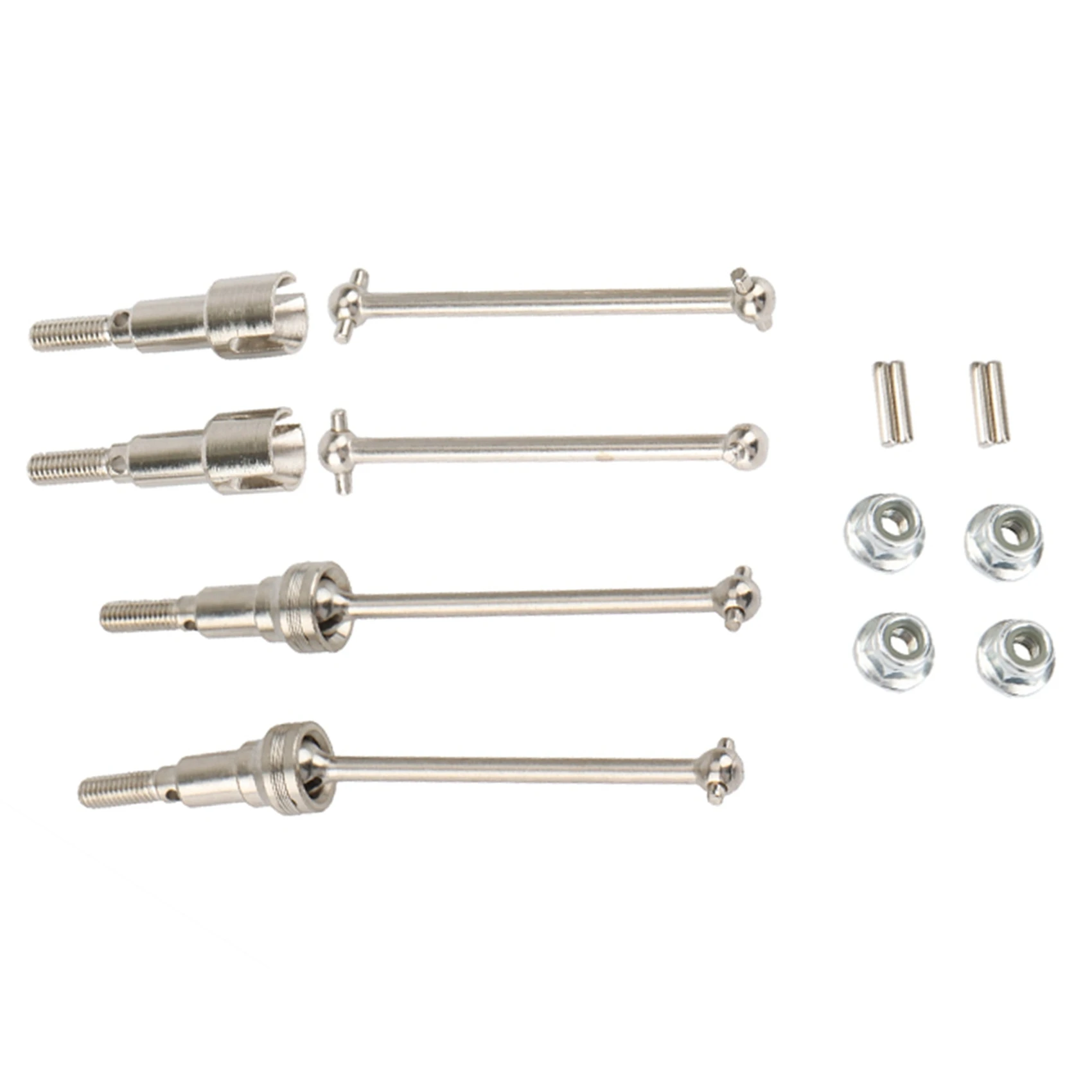 4X Metal Front & Rear Drive Shaft For HAIBOXING HBX 16889 16889A 16890 16890A SG1601 SG1602 1/16 RC Car Upgrade Parts