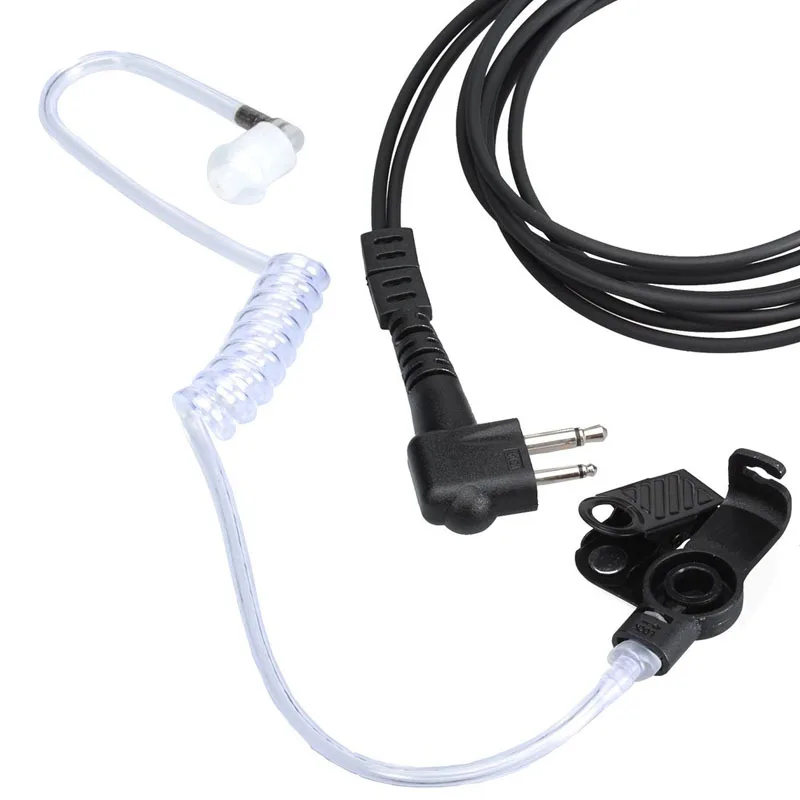 FBI Air Tube Earpiece PPT Mic Headset Microphone for Motorola GP68 GP88 GP88S EP450 CP180 CP185 CP040 CP040 CP200 GP2000 Radio