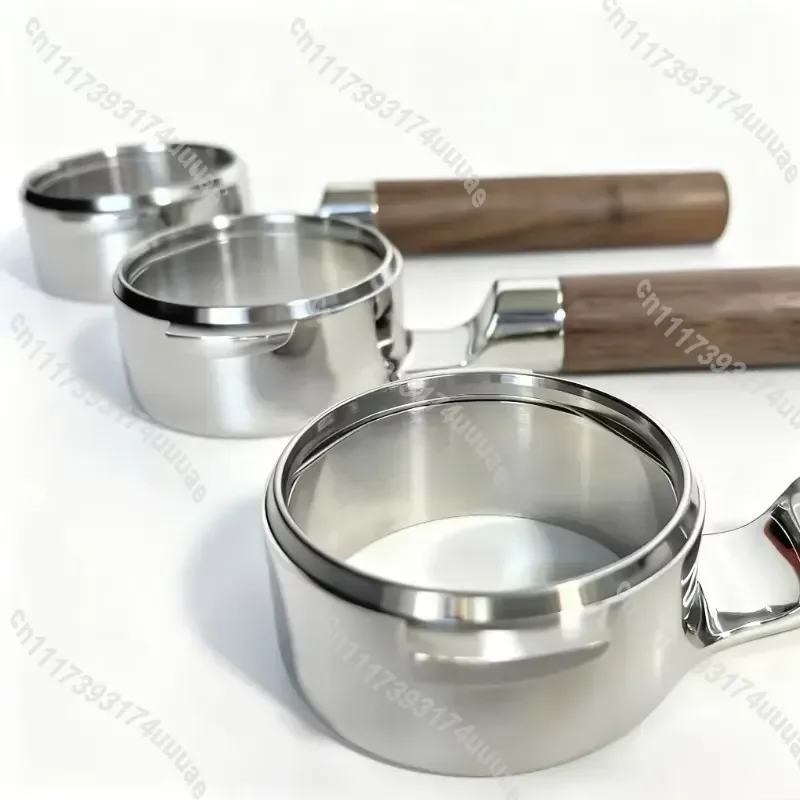 400g Black Walnut Bottomless Portafilter Handle Compatible with E61 Group Head Espresso Machine Professional Barista Tool
