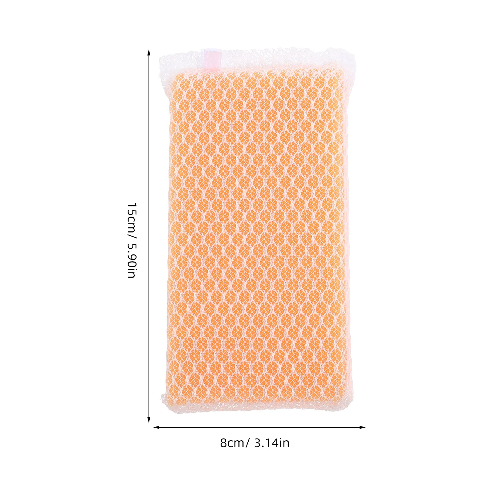 

5pcs Net Sponge Cleaning Scrubber For Kitchen Dish Bowl Cup Lightweight Foam Easily Strong Decontamination Wall Hanging No Smell