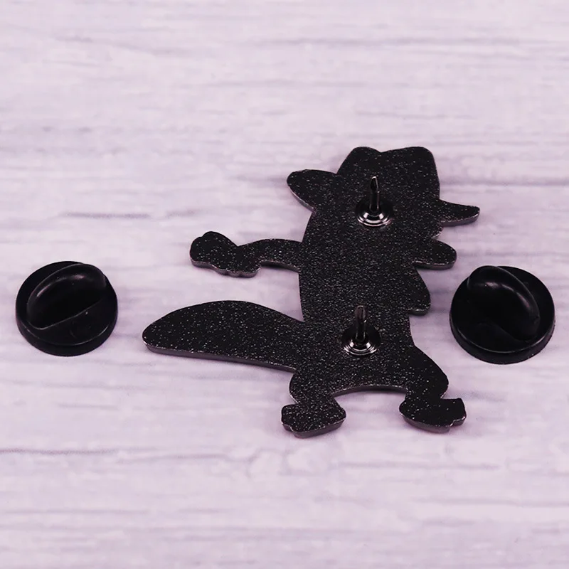 دبابيس المينا للنساء ، شارات ، دبابيس طية صدر لحقائب الظهر ، اكسسوارات المجوهرات ، Phineass N Ferb Pet الخضراء ، مجوهرات الموضة