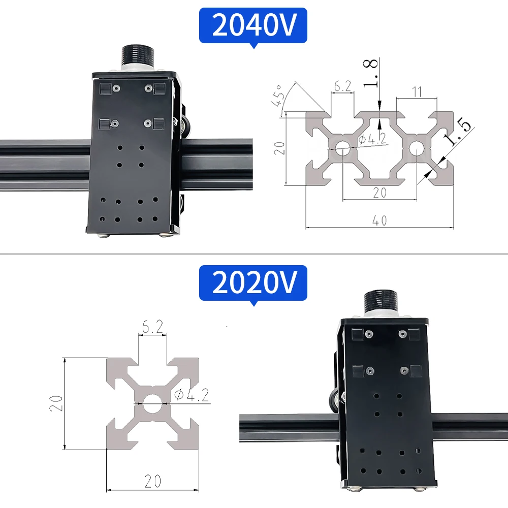 Liftable Up and Down Laser Bracket Adjustment Holder for 2-Aixs CNC Laser Engraver to Adjust Height
