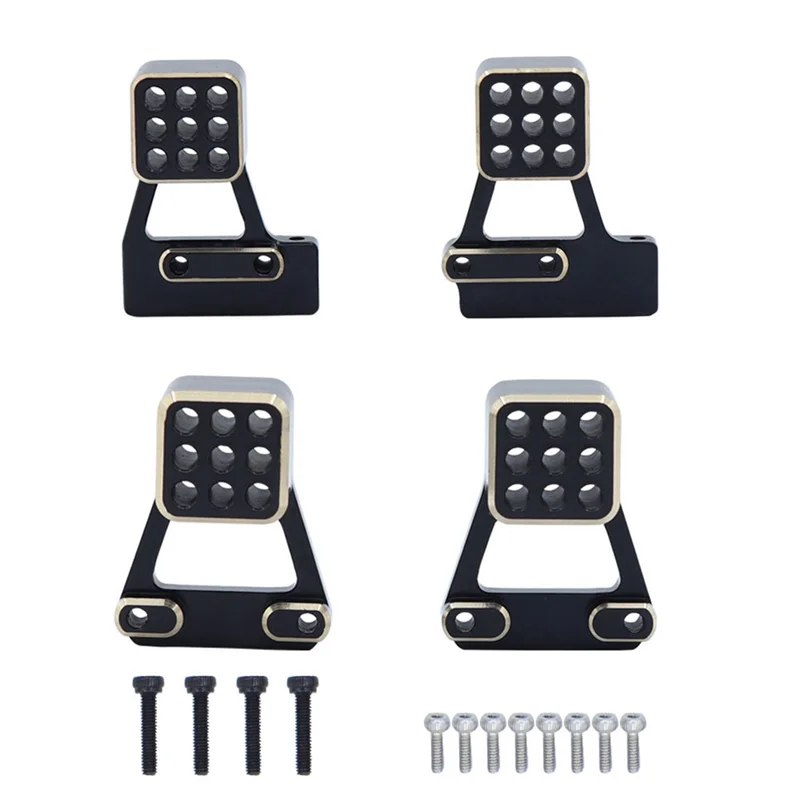 

Best 4Pcs Brass Front And Rear Shock Mounts 9726 For TRX4M TRX-4M 1/18 RC Crawler Car Replacement Upgrade Parts Accessories