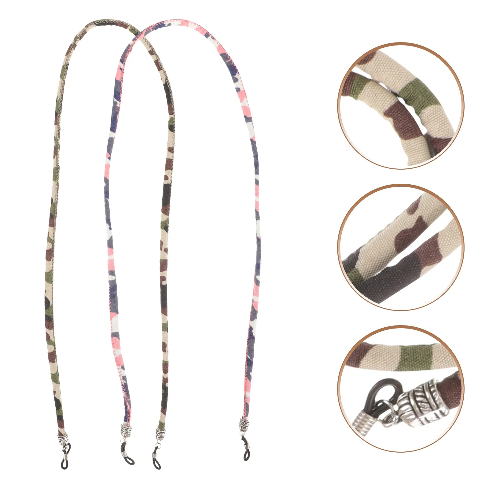 4Pcs Eyeglass Holders Glasses Lanyards Non Deformable Straps Neck Hanging Eyeglasses Chains for Men Women Anti Lost Sports