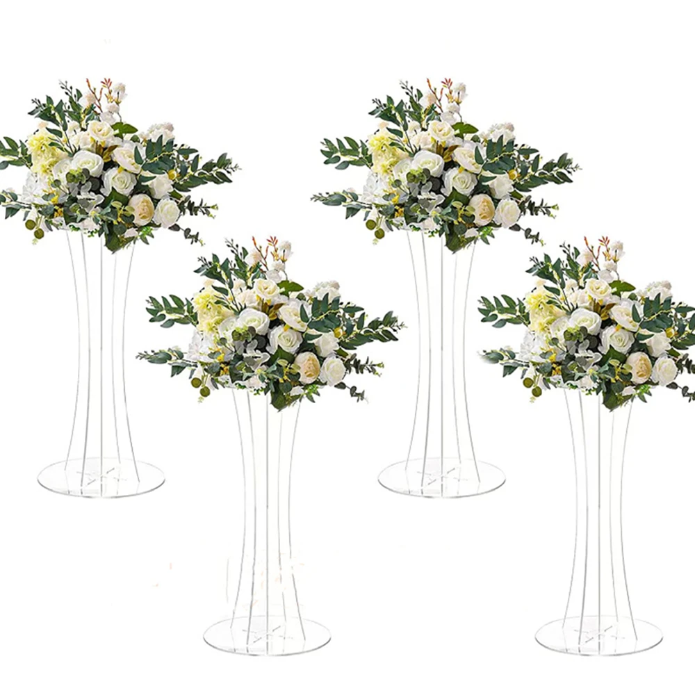 

10pcs)Acrylic crystal flower stand Flower Rack Wedding Table Centerpiece Flowers Road Lead Acrylic Cake Stand Event Decor 2911