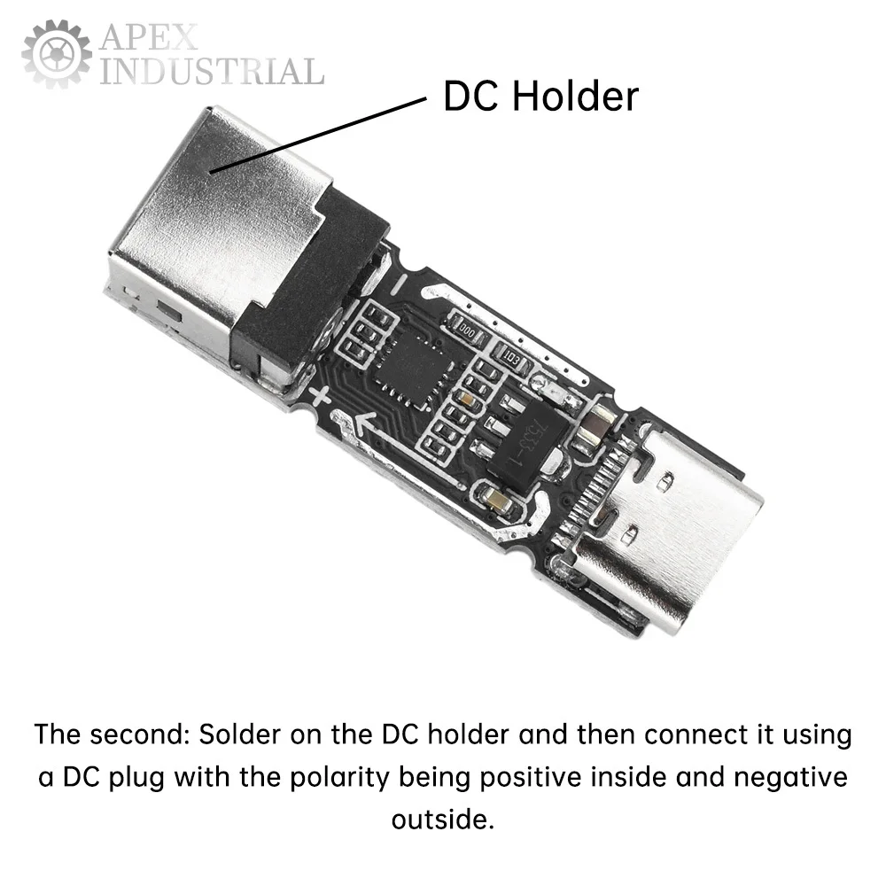 140W 5A Tipe C Ke DC QC PD Umpan Papan Pickup Pengisi Daya Cepat 28V 20V 15V 12V 9V 5V Pemicu Tegangan Mendukung PD3.1 PD QC AFC FCP