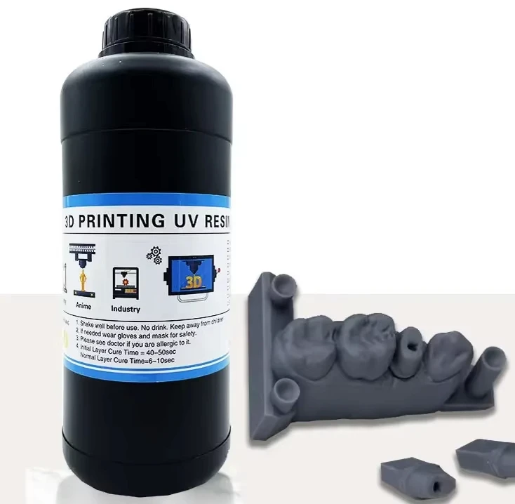 

High Temperature Resistance Low Odor 405nm Dentals 3d Resins for LCD/DLP Printer 500g/1000g 3D Printing Resins