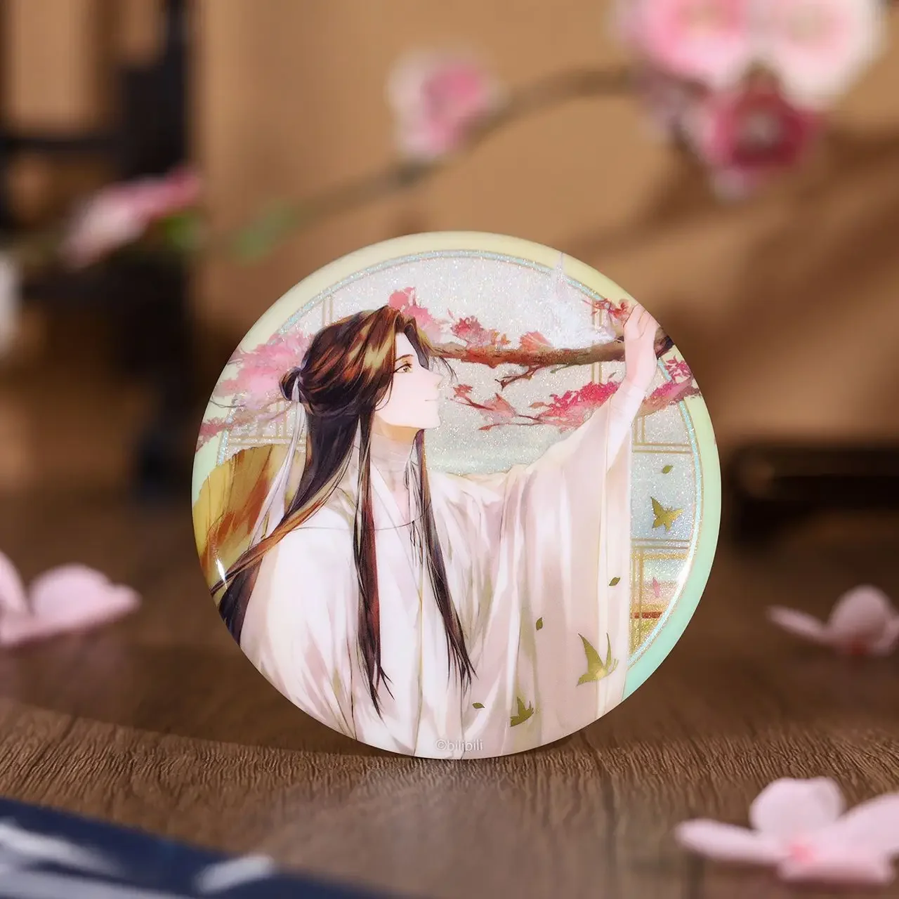 Anime Tian Guan Ci Fu/Heaven Official's Blessing Xie Lian Hua Cheng Cosplay Wang butterfly memory series badge double flash