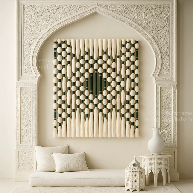 Grande macrame decoração de parede estilo moderno artesanal tecido tapeçaria de suspensão de parede com borlas para casa