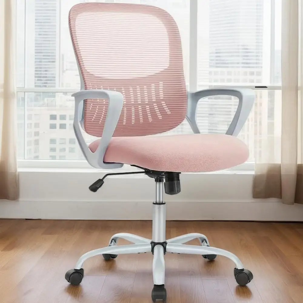 

Oice Ergonomic Desk Chair, Mesh Comy Computer Work Chair with Armrests and Adjustable Lumbar Support, Rolling Swivel Executive T