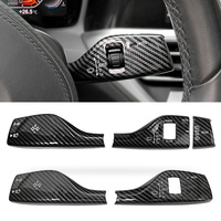 2Pcs Car Steering Wheel Wiper Switch Trim Headlight Switch Control Cover for BMW 1 2 3 4 5 7 Series X1 X3 X4 X5 X6 X76 GT Z4