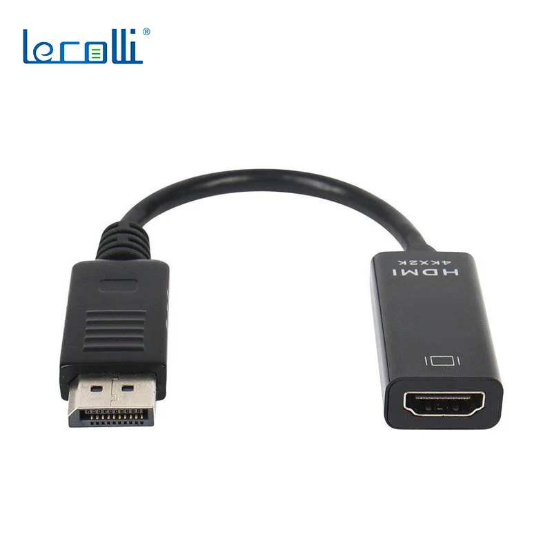 

Dp To Hdmi Cable Female Case Gold Plated 4k 1080p Adapter Cable Display Converter Large Dp To Hdmi Tv Computer Connection Cable