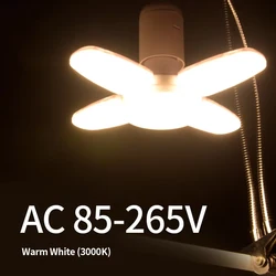 Fan Shape LED Bulb E27 LED Lamp Foldable 220V 110V Light Bulbs For Home Living Room Warehouse Garage Ceiling Light