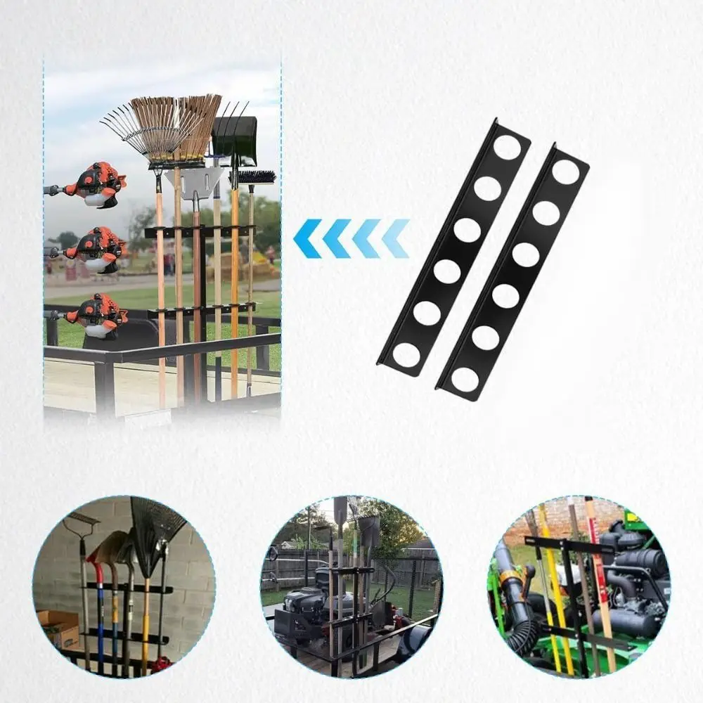 

Durable Construction Tool Rack Easy To Use Heavy Duty Landscape Truck Rack Easy Install 6-Hole Design Trailer Rack Open Trailer