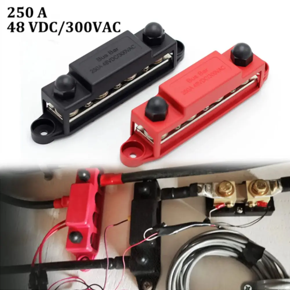 

New M10 Stud Bus Bar Terminal Block 5 Way Negative Bus Busbar Terminal Block Terminal Block RV