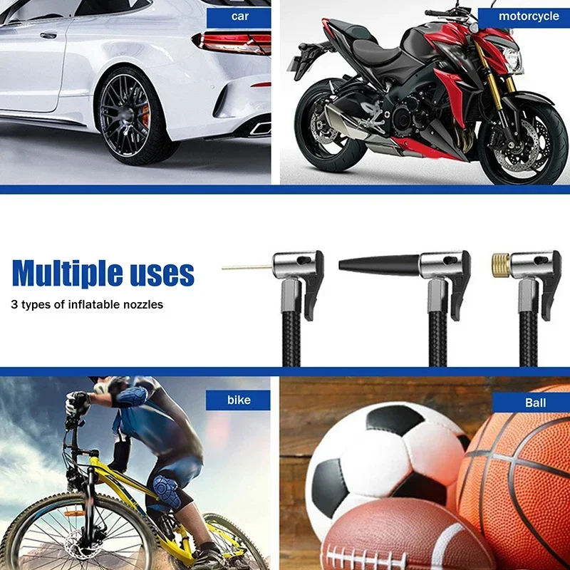 منفاخ إطارات محمول مضخة هواء رقمية، ضاغط هواء لاسلكي مع ضوء LED، مضخة ضغط الإطارات القابلة لإعادة الشحن 150 رطل لكل بوصة مربعة