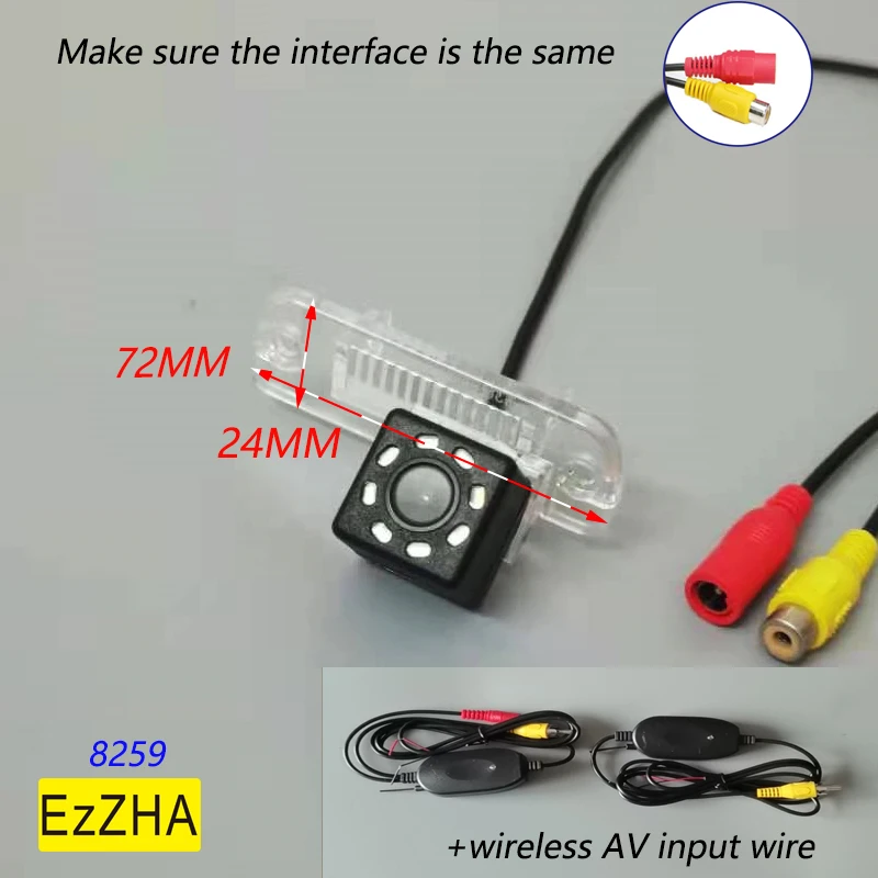 

4light HD CCD Car Rearview Backup Reverse Camera for Mercedes Benz:C-Class W203 E-Class W211 CLS-Class 300 W219 R350 R500 ML350