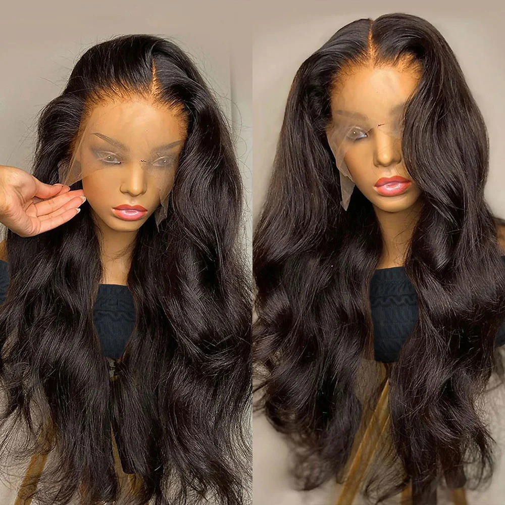 

13x6 Hd Lace Frontal Wig Body Wave Brazilian 30 32 34 Inch Body Wave Lace Front Human Hair Wigs For Black Women Pre Plucked