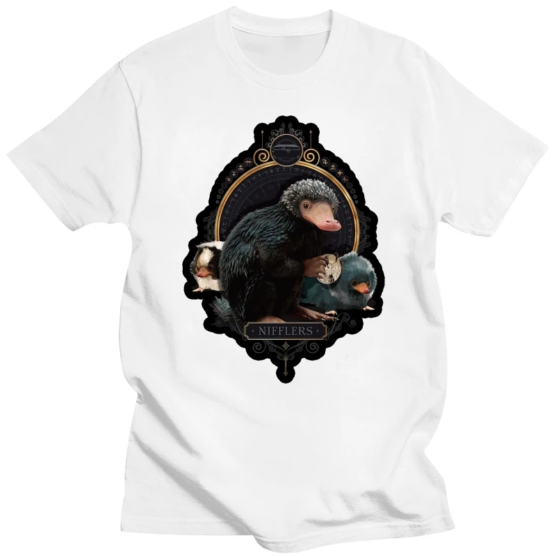 Official Fantastic Beasts Crimes Of Grindelwald Nifflers Black T Shirt (New) Comfortable T Shirt Casual Short Sleeve Tee 012136