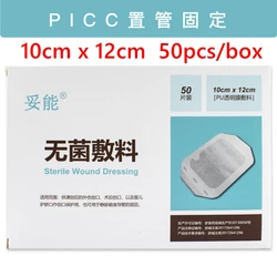 50 Pack Transparent Dressing Wound Bandage, Adhesive Patch, Clear, Breathable, Comfortable, Shower Shield, Tattoo Bandage