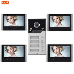 1080P Tuya Smart Wifi Video Intercom for the Apartment Intercom System for Home Doorbell and 7 Inch monitor