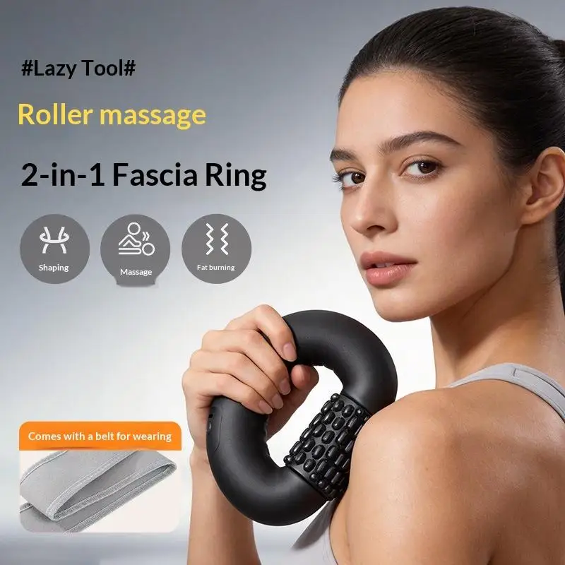 Mini Rolling Percussive Massager Whole Body Fatigue Relief Deep Tissue And Muscle Recovery Rechargeable Powerful 3-Speed Spin