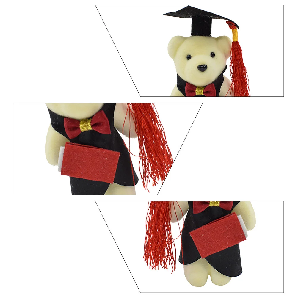 24 Pcs Dr Bear Small Stuffed Animals Graduation Gifts for Her 2023 Filling Dolls DIY Cloth Bouquet Season