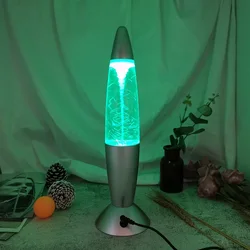 Floor Standing Lava Lamp LED bubble jellyfish RGB Tornado Color Change USB Plug 3*AA Power Supply