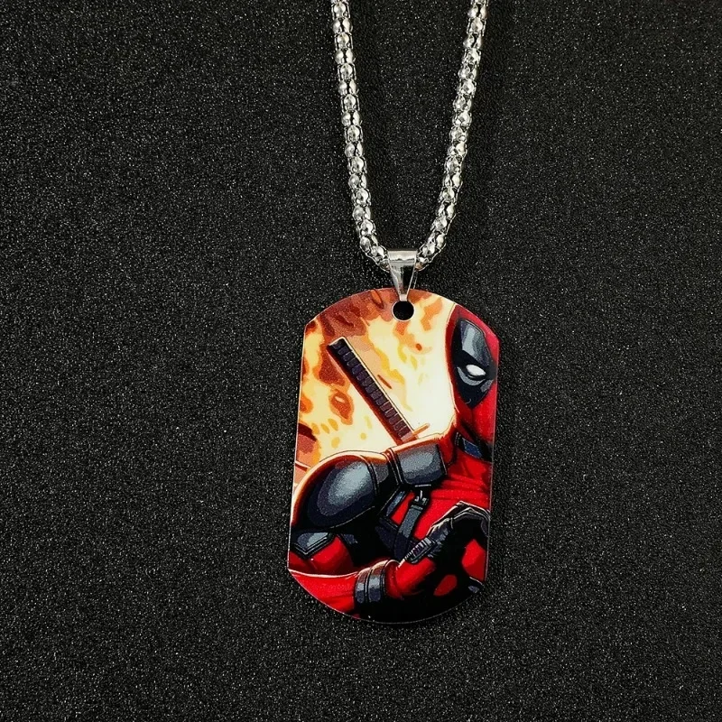 Disney Movie Deadpool e Wolverine collana Set Best Friends collana con ciondolo in acciaio inossidabile Cosplay regalo di compleanno per bambini