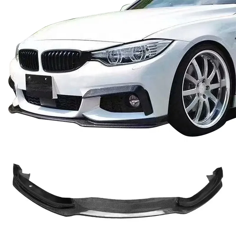 High Quality Carbon Fiber CC Style Car Bumper Front Lip Diffuser For 4 Series F32 F33 F36 2014-2020 Car Bodykit