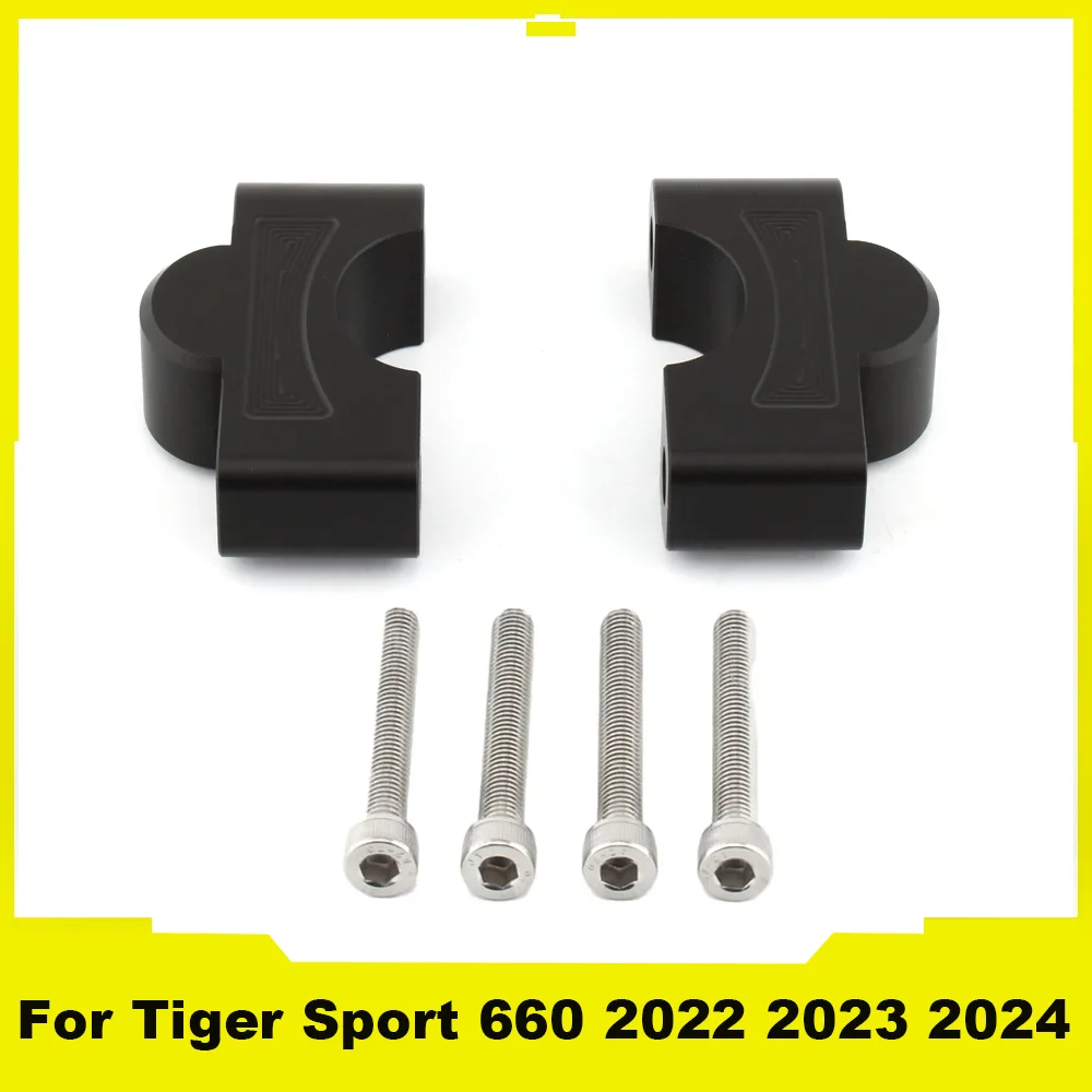 

30MM Motorcycle Accessories Handlebar Risers Extend Mount Handle Bar Clamp For Tiger Sport 660 2022 2023 2024