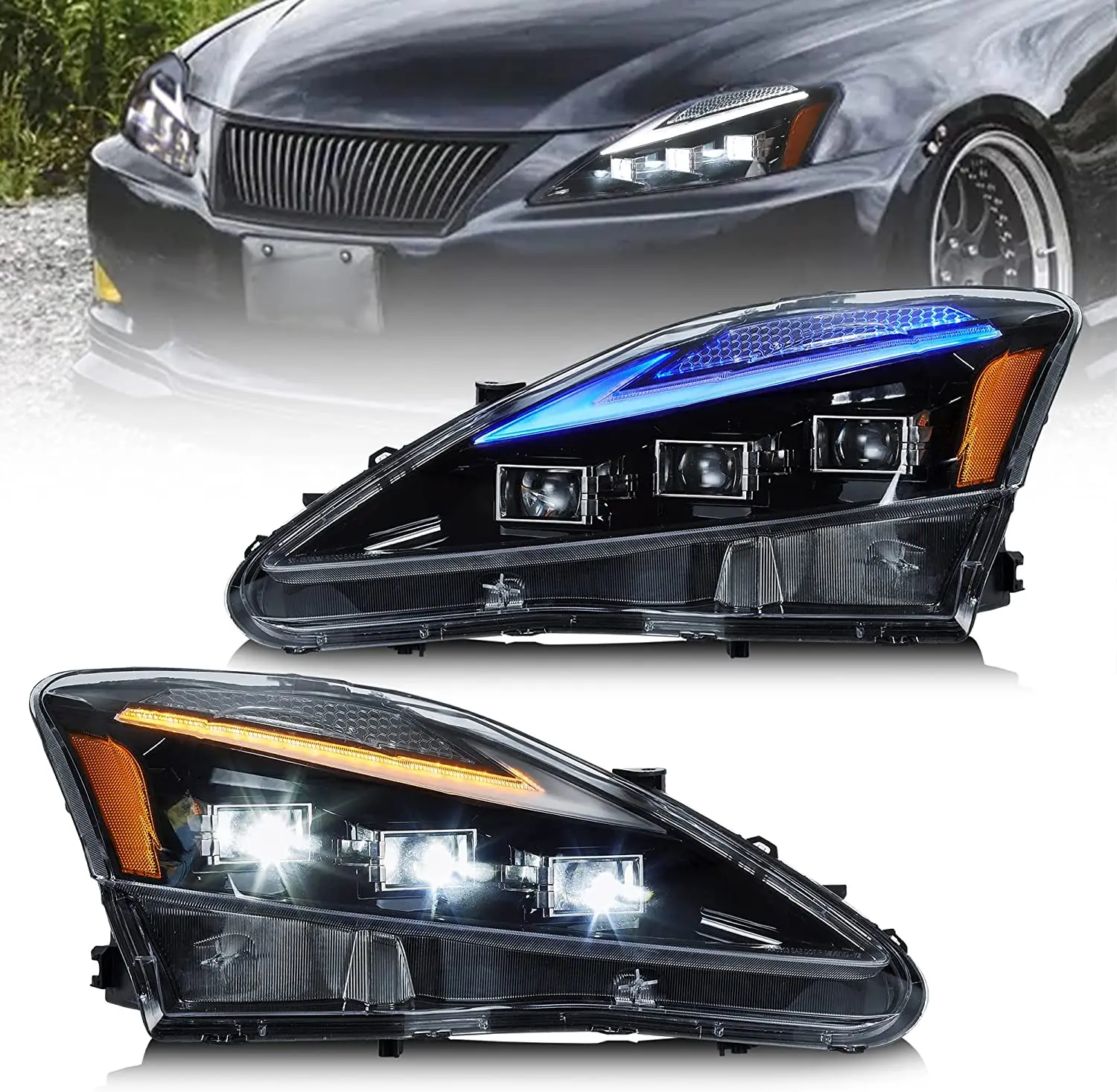 

LED Headlights for Lexus IS250/IS250C IS350/IS350C IS220d 2006-2012 ISF 2008-2014 Start Up Animation