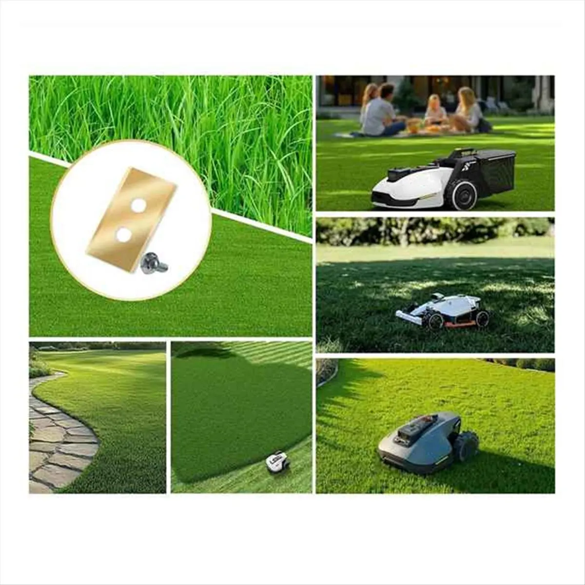 ABME 24 قطعة شفرات بديلة لشفرات جزازة العشب الروبوتية البديلة لجميع السلاسل من Luba & Yuka